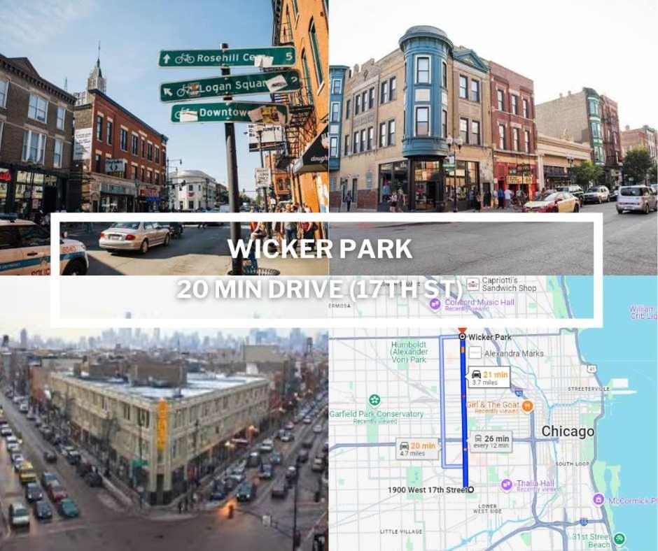 2 Bed & 3 Bath Chicago Condo Exterior foto